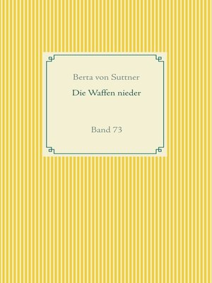 cover image of Die Waffen nieder
